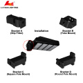 UL DLC alto lúmenes emergencia LED iluminación de calle 200watt IP65 shoebox luz LED con batería de baterías